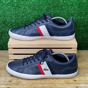 Mens Red Lacoste Shoes 